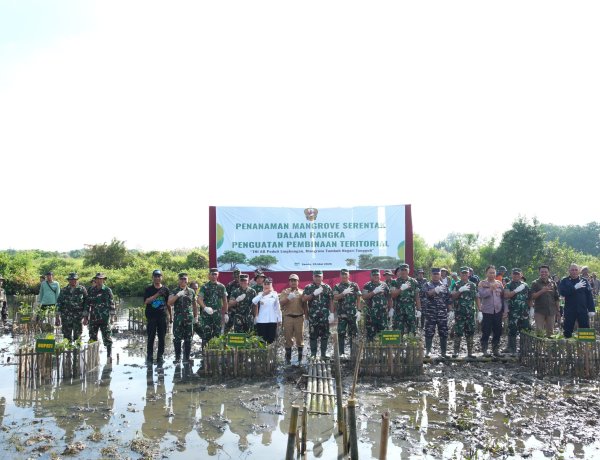 Kasdam IV/Diponegoro Pimpin Aksi Hijau di Kendal, 200 Ribu Mangrove Ditanam untuk Cegah Abrasi